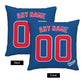 Custom Chicago Cubs Pillow Decorative Throw Pillow Case - Print Personalized Football Team Fans Name & Number Birthday Gift Football Pillows