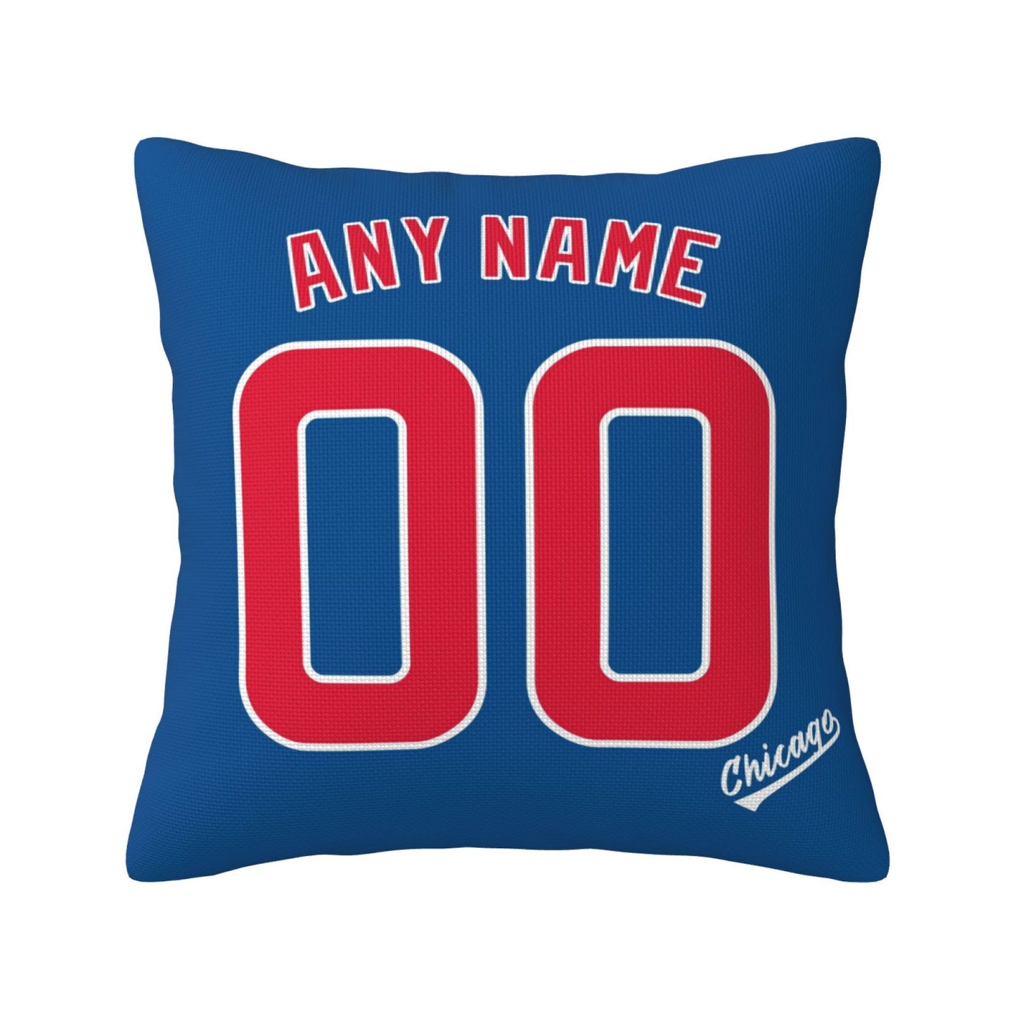 Custom Chicago Cubs Pillow Decorative Throw Pillow Case - Print Personalized Football Team Fans Name & Number Birthday Gift Football Pillows