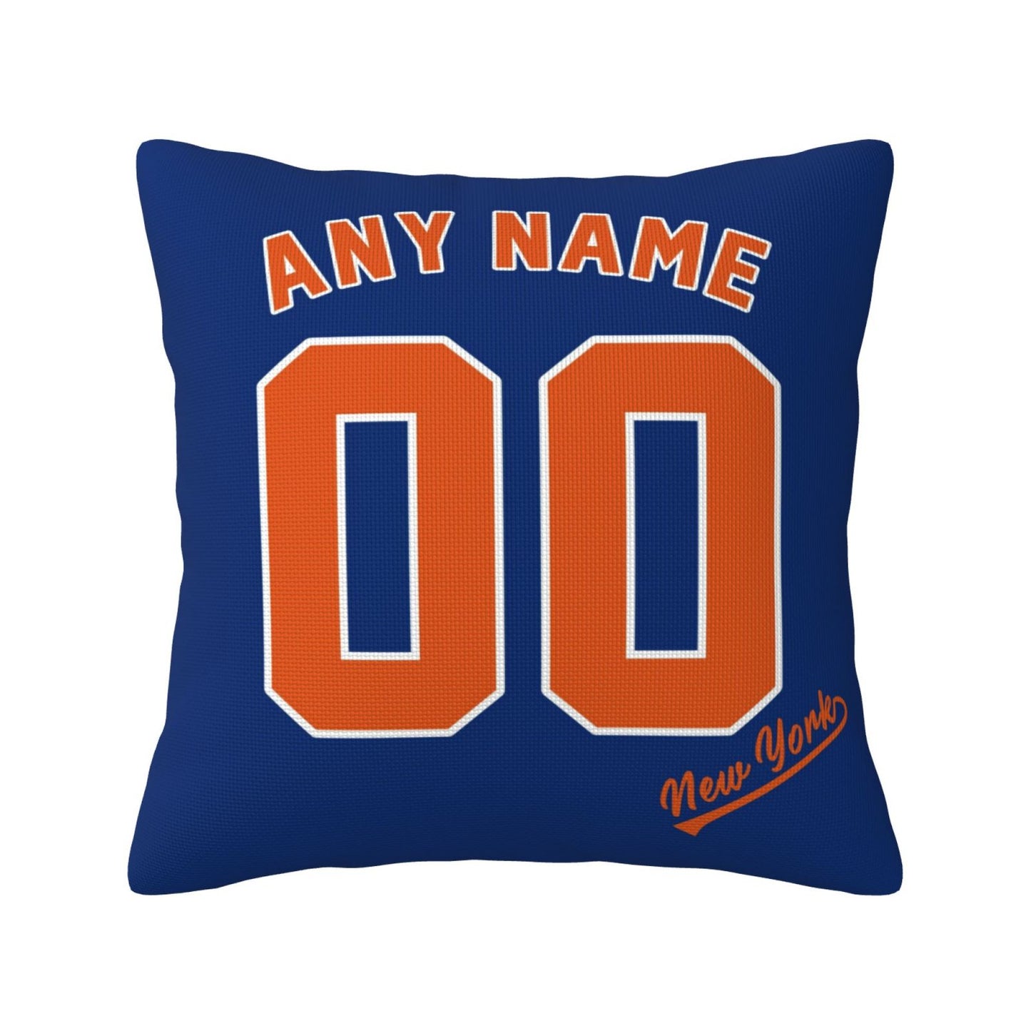 Custom New York Mets Pillow Decorative Throw Pillow Case - Print Personalized Football Team Fans Name & Number Birthday Gift Football Pillows
