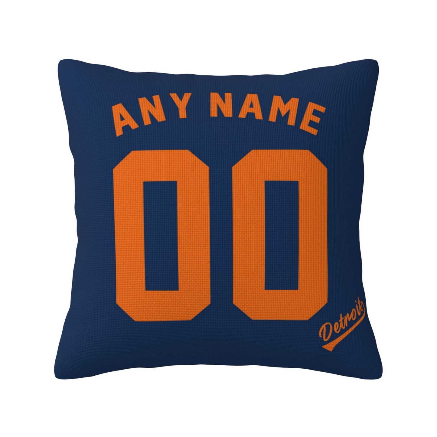 Custom Detroit Tigers Pillow Decorative Throw Pillow Case - Print Personalized Football Team Fans Name & Number Birthday Gift Football Pillows