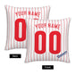 Custom Philadelphia Phillies Pillow Decorative Throw Pillow Case - Print Personalized Football Team Fans Name & Number Birthday Gift Football Pillows
