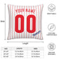 Custom Philadelphia Phillies Pillow Decorative Throw Pillow Case - Print Personalized Football Team Fans Name & Number Birthday Gift Football Pillows