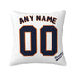 Custom Houston Astros Pillow Decorative Throw Pillow Case - Print Personalized Football Team Fans Name & Number Birthday Gift Football Pillows
