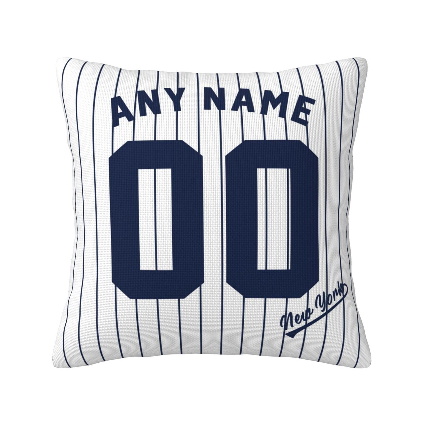 Custom New York Yankees Pillow Decorative Throw Pillow Case - Print Personalized Football Team Fans Name & Number Birthday Gift Football Pillows