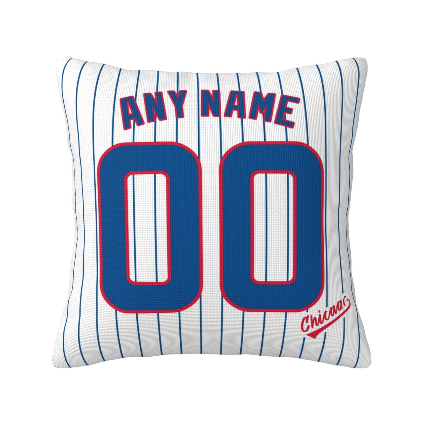Custom Chicago Cubs Pillow Decorative Throw Pillow Case - Print Personalized Football Team Fans Name & Number Birthday Gift Football Pillows