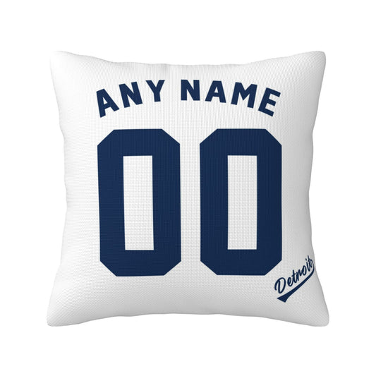 Custom Detroit Tigers Pillow Decorative Throw Pillow Case - Print Personalized Football Team Fans Name & Number Birthday Gift Football Pillows
