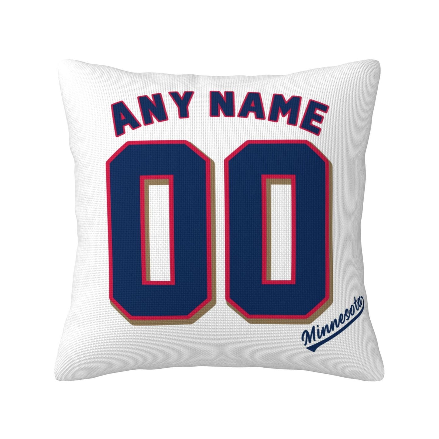 Custom Minnesota Twins Pillow Decorative Throw Pillow Case - Print Personalized Football Team Fans Name & Number Birthday Gift Football Pillows