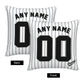 Custom Chicago White Sox Pillow Decorative Throw Pillow Case - Print Personalized Football Team Fans Name & Number Birthday Gift Football Pillows