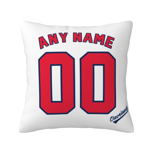 Custom Cleveland Guardians Pillow Decorative Throw Pillow Case - Print Personalized Football Team Fans Name & Number Birthday Gift Football Pillows