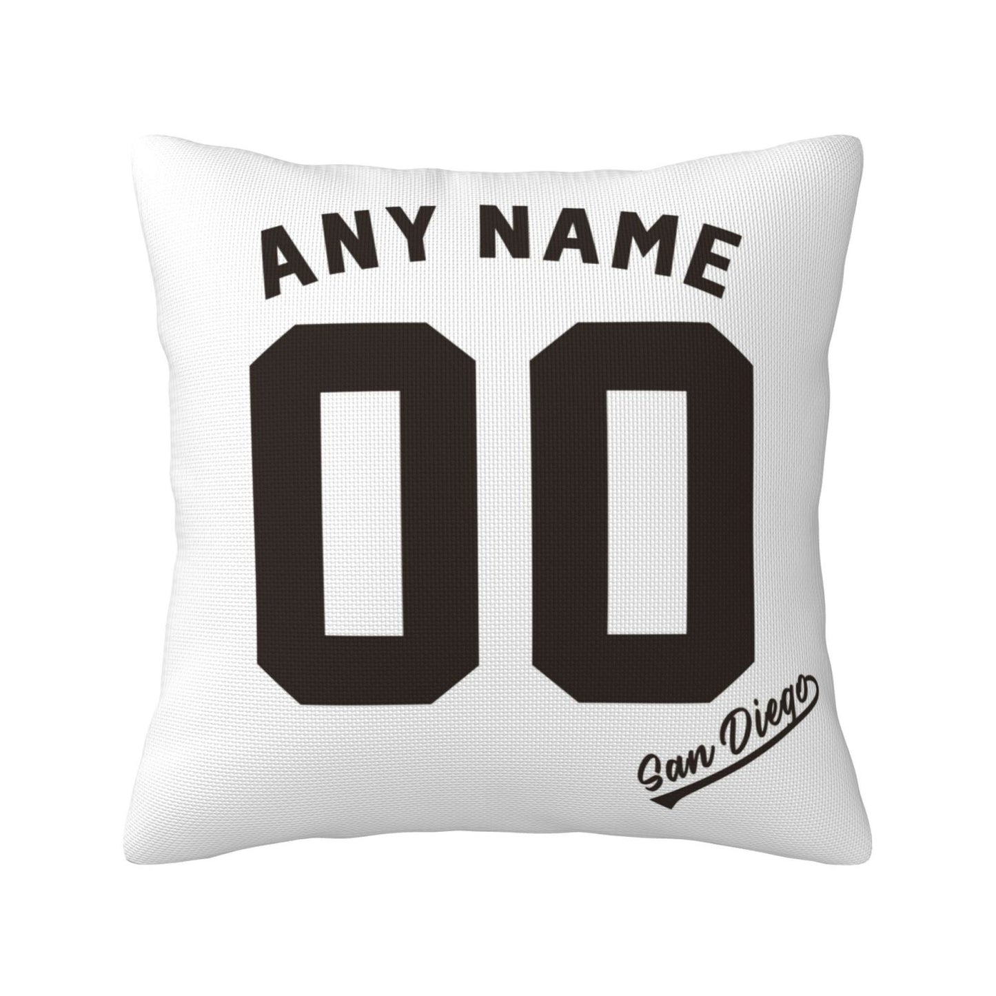 Custom San Diego Padres Pillow Decorative Throw Pillow Case - Print Personalized Football Team Fans Name & Number Birthday Gift Football Pillows