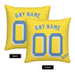 Custom Boston Red Sox Pillow Decorative Throw Pillow Case - Print Personalized Football Team Fans Name & Number Birthday Gift Football Pillows