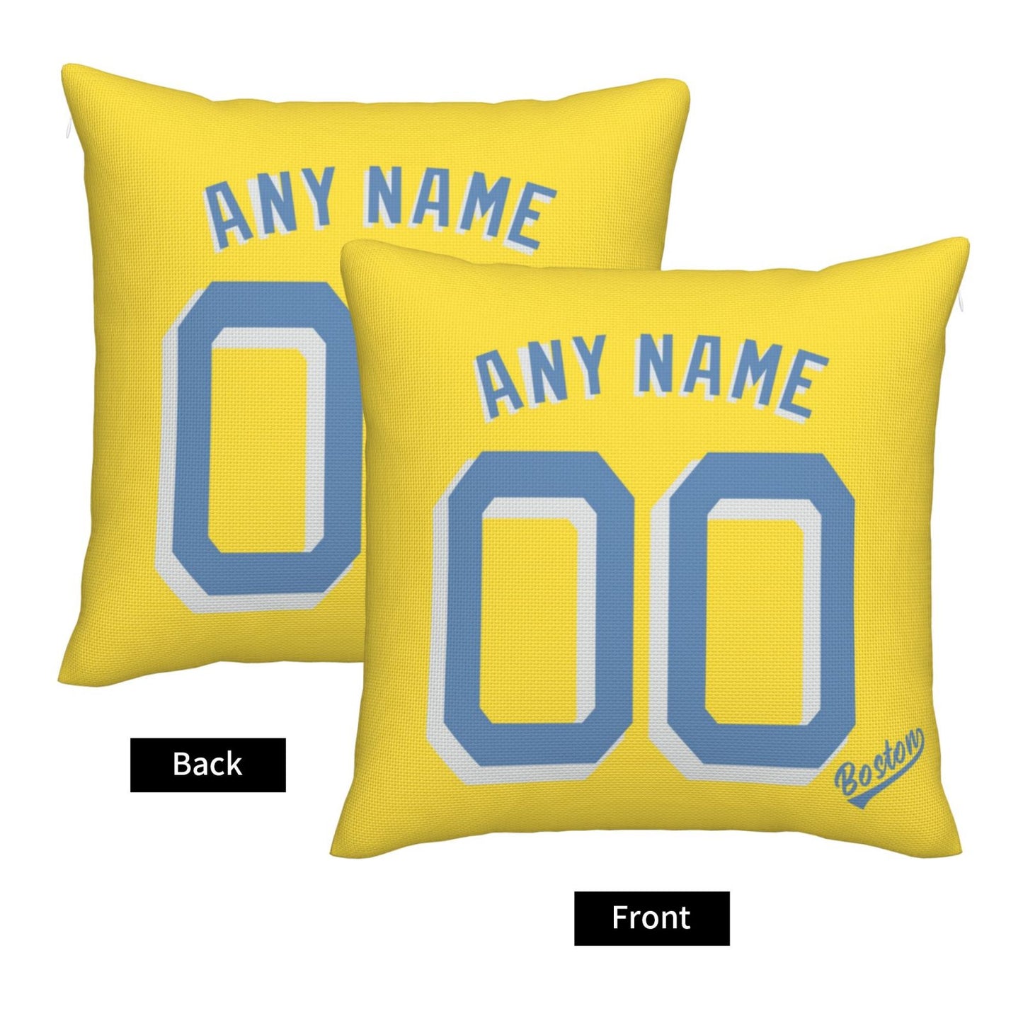 Custom Boston Red Sox Pillow Decorative Throw Pillow Case - Print Personalized Football Team Fans Name & Number Birthday Gift Football Pillows