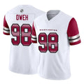W.Commanders #98 Odafe Oweh Player White Vapor F.U.S.E. Limited Home Game BALCE Stitched Jerseys