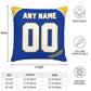 Custom Milwaukee Brewers Pillow Decorative Throw Pillow Case - Print Personalized Football Team Fans Name & Number Birthday Gift Football Pillows