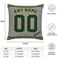 Custom Oakland Athletics Pillow Decorative Throw Pillow Case - Print Personalized Football Team Fans Name & Number Birthday Gift Football Pillows
