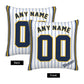 Custom Milwaukee Brewers Pillow Decorative Throw Pillow Case - Print Personalized Football Team Fans Name & Number Birthday Gift Football Pillows