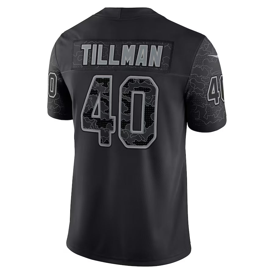 A.Cardinals #40 Pat Tillman Player Black RFLCTV Limited BALCE Stitched Jerseys
