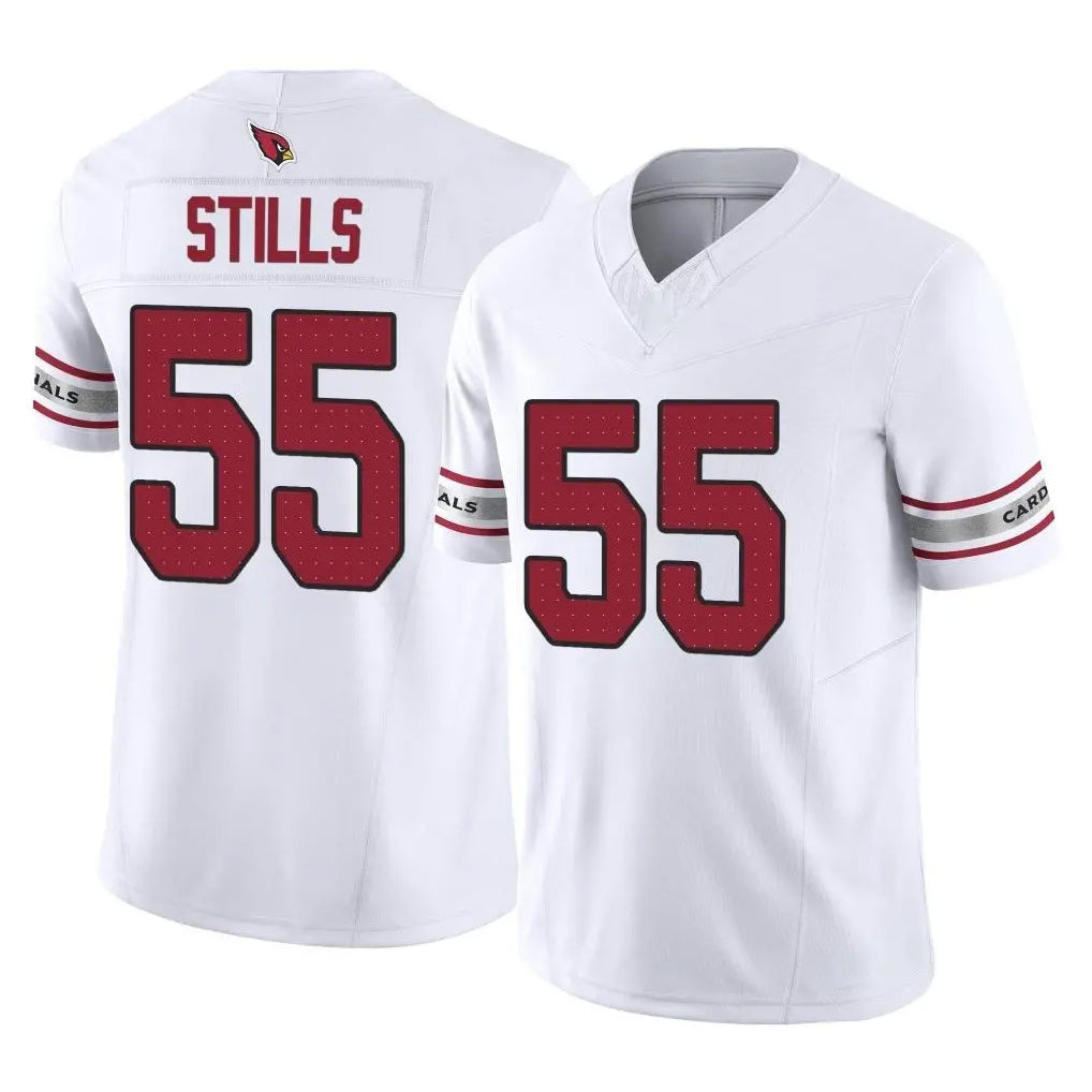 A.Cardinals #55 Dante Stills Player White Vapor F.U.S.E. Limited Home Game BALCE Stitched Jerseys