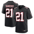 A.Falcons #21 Deion Sanders Black Player Game BALCE Stitched Jerseys