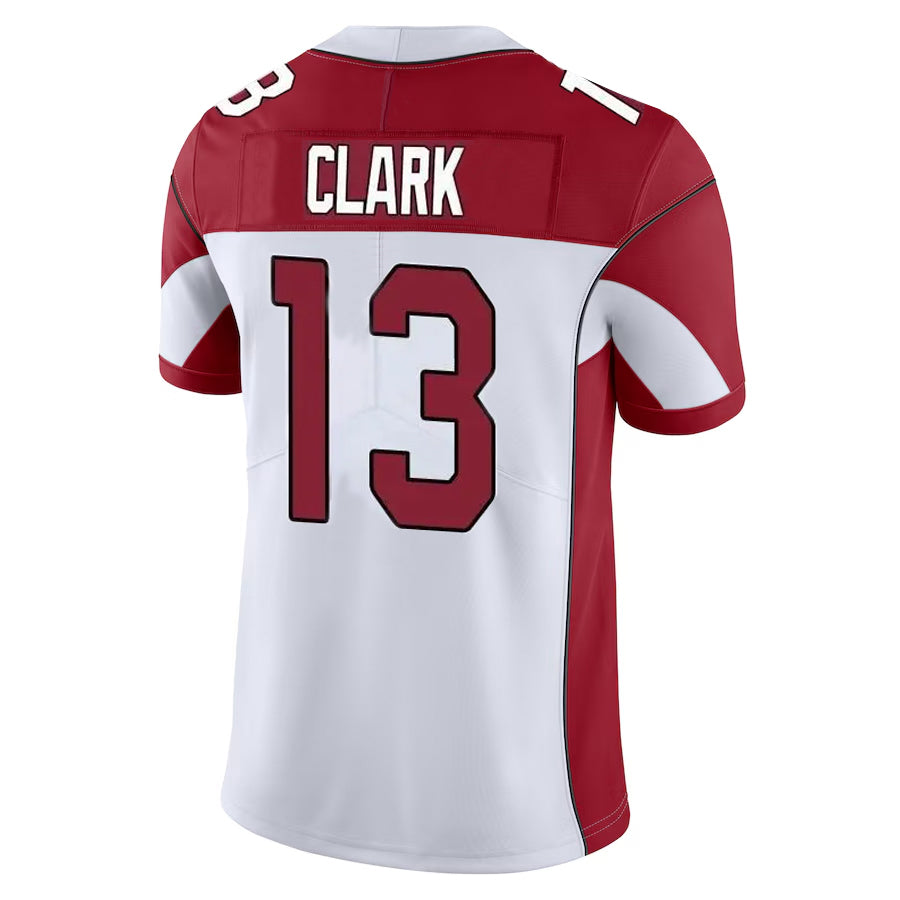 A.Cardinals #13 Kei'Trel Clark Player White Vapor Limited Home Game  BALCE Stitched Jerseys