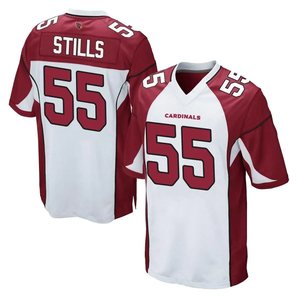A.Cardinals #55 Dante Stills Player White Cardinal Home Game BALCE Stitched Jerseys