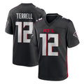 A.Falcons #12 Avieon Terrell Player Black Home Game BALCE Stitched Jerseys