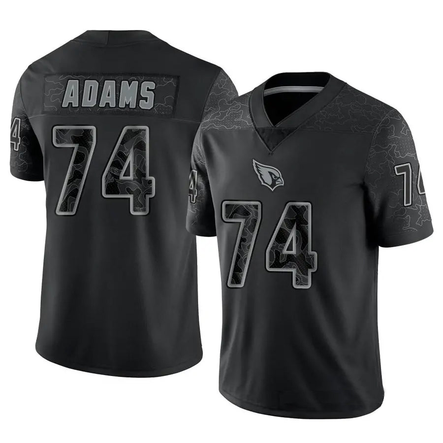 A.Cardinals #74 Isaiah Adams Player Black RFLCTV Limited BALCE Stitched Jerseys
