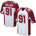 A.Cardinals #91 L.J. Collier Player White Game BALCE Stitched Jerseys