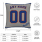 Custom New York Mets Pillow Decorative Throw Pillow Case - Print Personalized Football Team Fans Name & Number Birthday Gift Football Pillows