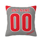 Custom Philadelphia Phillies Pillow Decorative Throw Pillow Case - Print Personalized Football Team Fans Name & Number Birthday Gift Football Pillows