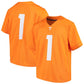 #1 T.Volunteers Team Replica Football Jersey - Tennessee Orange College Jerseys