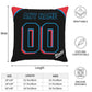 Custom Miami Marlins Pillow Decorative Throw Pillow Case - Print Personalized Football Team Fans Name & Number Birthday Gift Football Pillows
