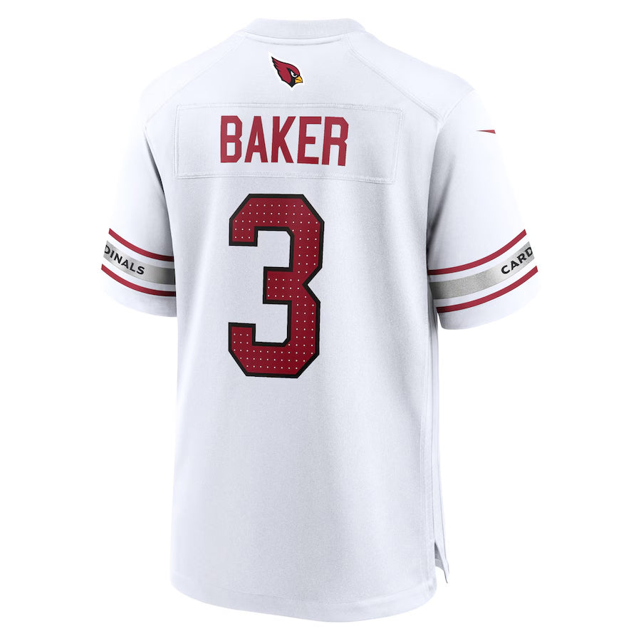 A.Cardinals #3 Budda Baker Player White Game Road BALCE Stitched Jerseys