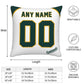 Custom Oakland Athletics Pillow Decorative Throw Pillow Case - Print Personalized Football Team Fans Name & Number Birthday Gift Football Pillows