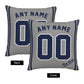 Custom New York Yankees Pillow Decorative Throw Pillow Case - Print Personalized Football Team Fans Name & Number Birthday Gift Football Pillows