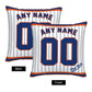 Custom New York Mets Pillow Decorative Throw Pillow Case - Print Personalized Football Team Fans Name & Number Birthday Gift Football Pillows