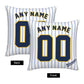 Custom Milwaukee Brewers Pillow Decorative Throw Pillow Case - Print Personalized Football Team Fans Name & Number Birthday Gift Football Pillows