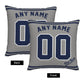 Custom New York Yankees Pillow Decorative Throw Pillow Case - Print Personalized Football Team Fans Name & Number Birthday Gift Football Pillows