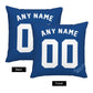 Custom Kansas City Royals Pillow Decorative Throw Pillow Case - Print Personalized Football Team Fans Name & Number Birthday Gift Football Pillows