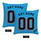 Custom Miami Marlins Pillow Decorative Throw Pillow Case - Print Personalized Football Team Fans Name & Number Birthday Gift Football Pillows