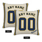 Custom Milwaukee Brewers Pillow Decorative Throw Pillow Case - Print Personalized Football Team Fans Name & Number Birthday Gift Football Pillows