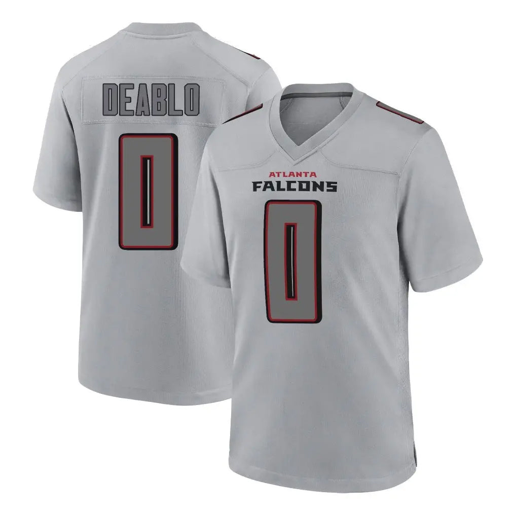 A.Falcons #0 Divine Deablo Player Gray Fashion Home Game BALCE Stitched Jerseys