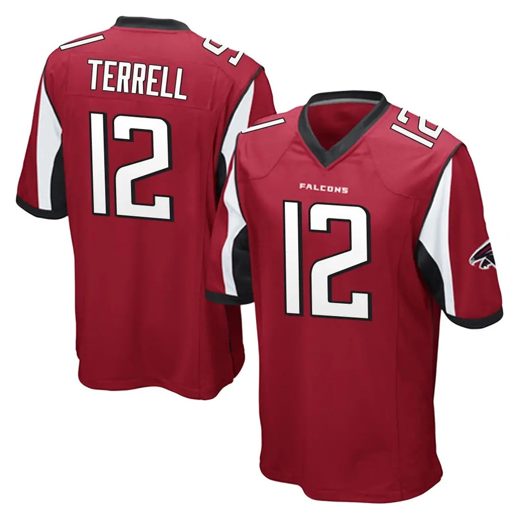 A.Falcons #12 Avieon Terrell Player Red Color Vapor Home Game BALCE Stitched Jerseys