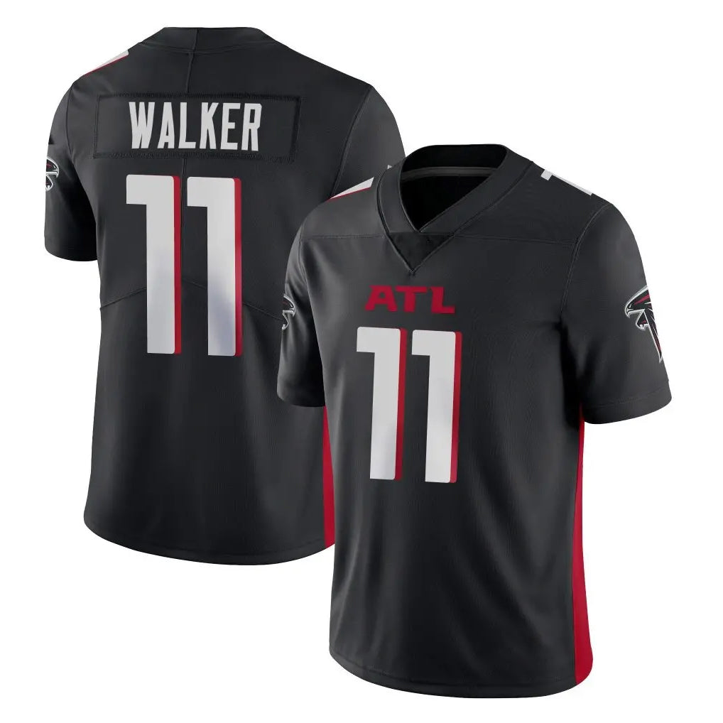 A.Falcons #11 Jalon Walker Player Black Vapor Untouchable Limited Home Game BALCE Stitched Jerseys