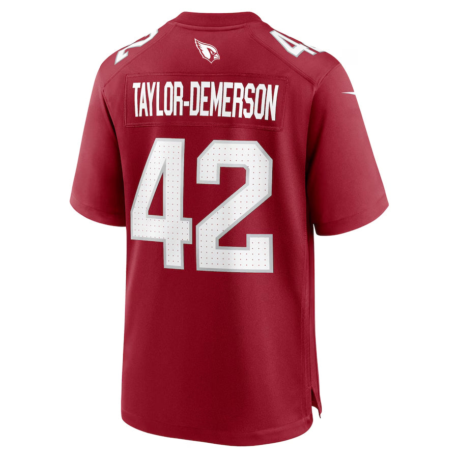 A.Cardinals #42 Dadrion Taylor-Demerson Player Cardinal Home Game BALCE Stitched Jerseys