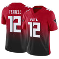 A.Falcons #12 Avieon Terrell Player Red Vapor F.U.S.E. Limited BALCE Stitched Jerseys