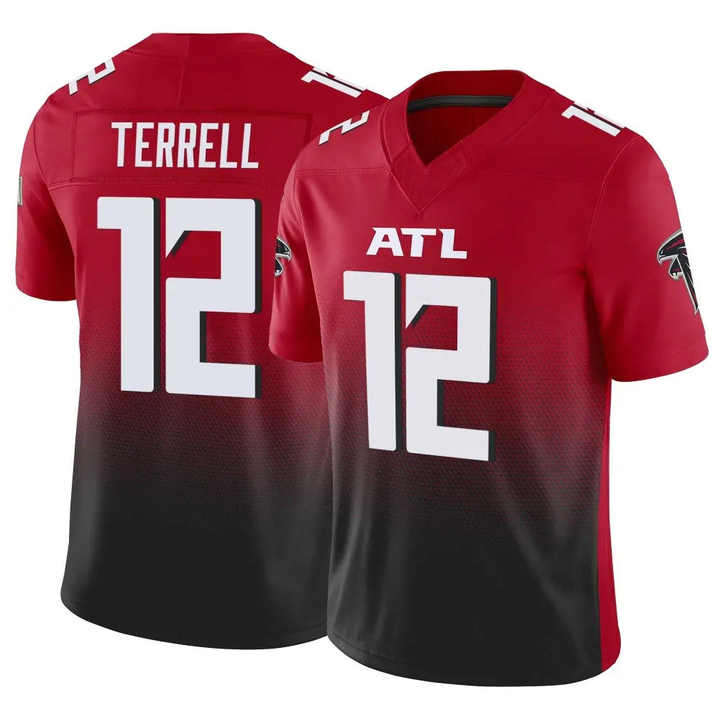 A.Falcons #12 Avieon Terrell Player Red Vapor F.U.S.E. Limited BALCE Stitched Jerseys