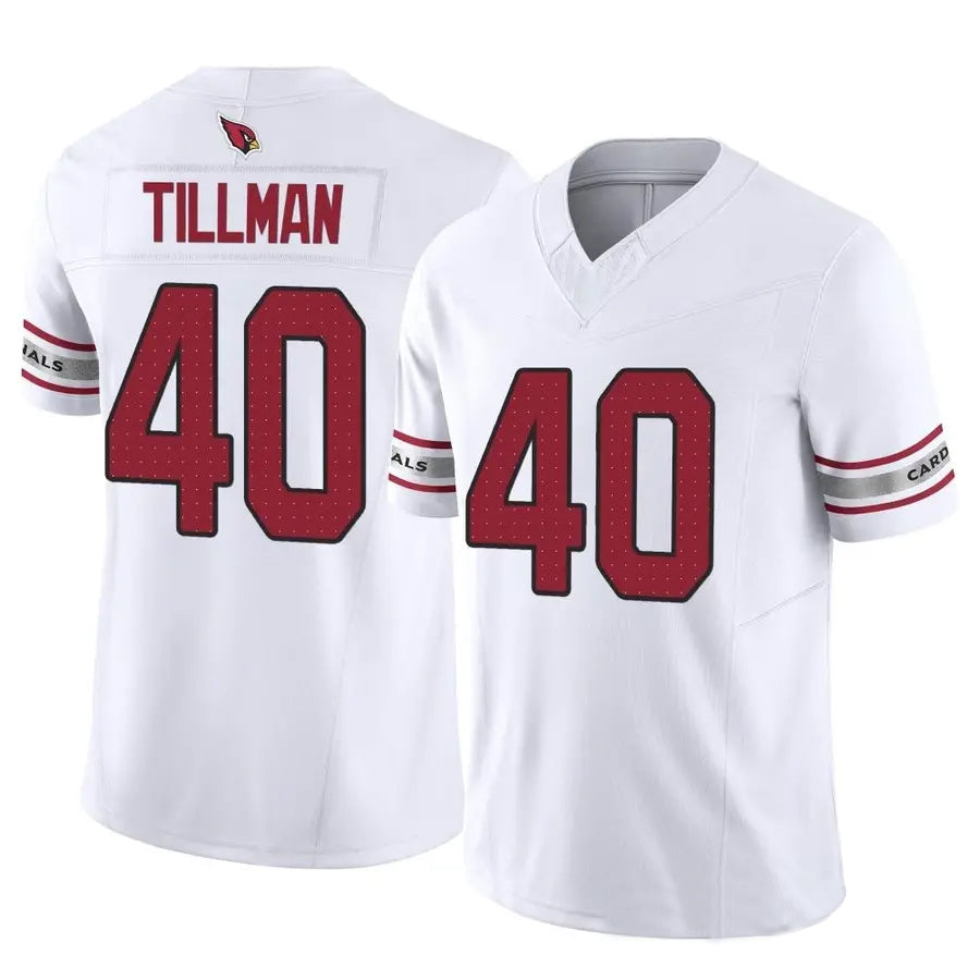 A.Cardinals #40 Pat Tillman Player White Game Road BALCE Stitched Jerseys