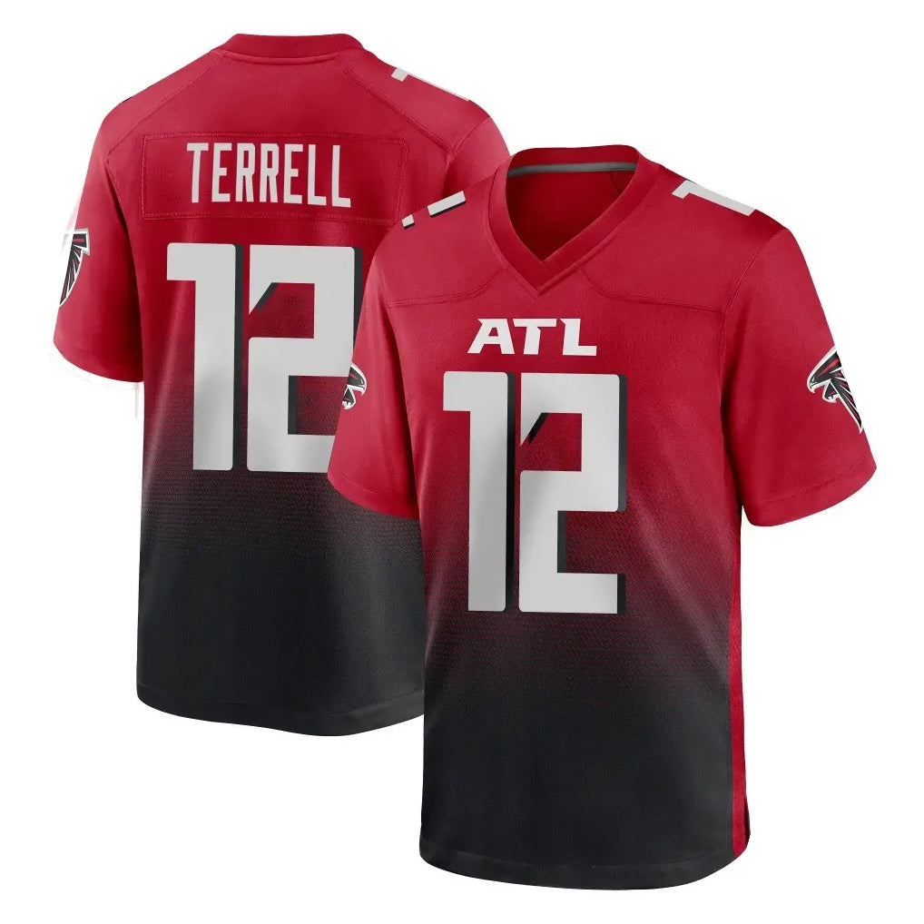 A.Falcons #12 Avieon Terrell Player Red Home Game BALCE Stitched Jerseys