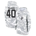 A.Cardinals #40 Pat Tillman Player Arctic Camo Salute to Service Limited Hoodie BALCE Stitched Jerseys